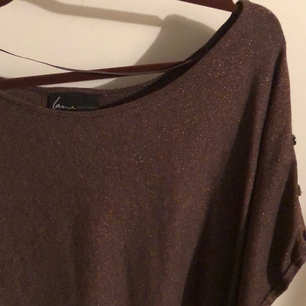 Lane Bryant | Metallic Reddish Brown Blouse
